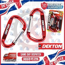 2 LARGE STRONG 80MM CARABINER