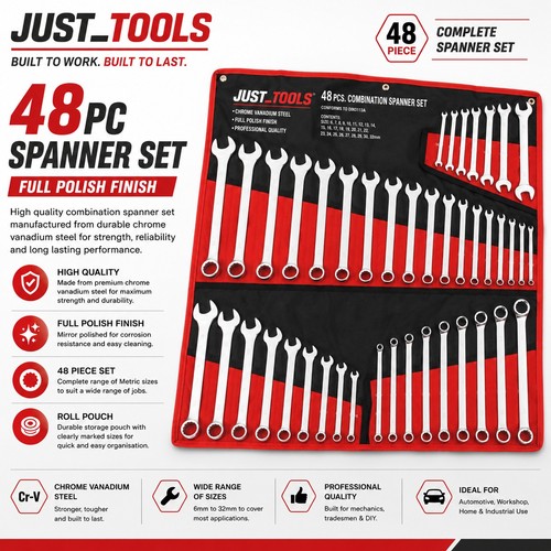 48pc combination spanner - combination,