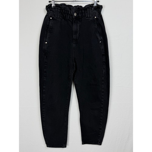 Zara paperbag waist jeans - paperbag,