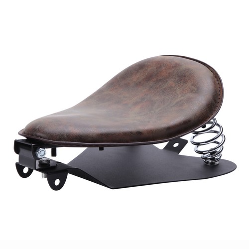 Aged brown motorcycle bobber - brown,
