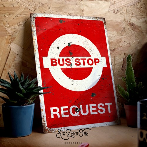 Bus stop request portrait - bus,