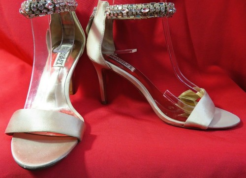 Badgley mischka beige jewelled - mischka,