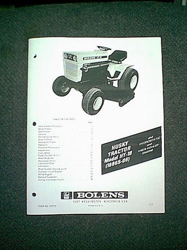 Bolens husky tractor 18 - bolens,