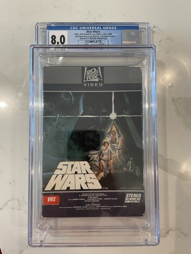 Star wars vhs - wars, cgc
