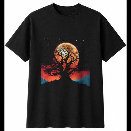 Beech tree moonlight nature - beech,