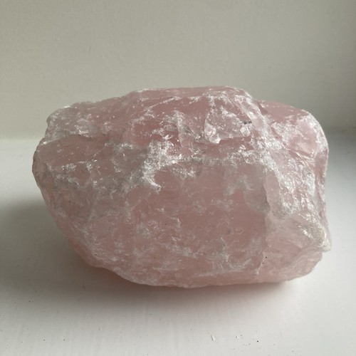 Rose quartz large unpolished - quartz.,