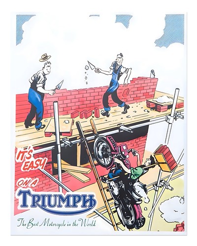 Vintage style triumph - vintage,