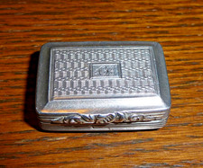 Antique Silver Vinaigrette, John Thropp, Birmingham 1824
