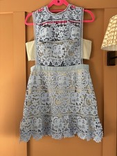 Self-Portrait Women's Lace Dress Size 14 New In Gorgeous Blue