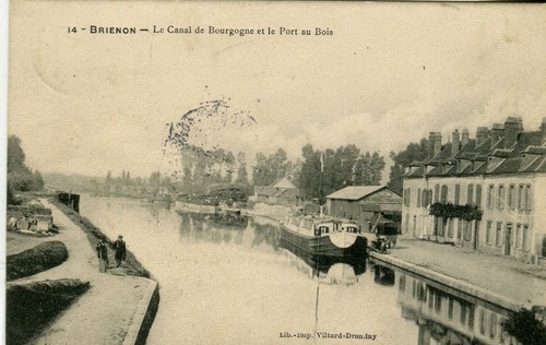 France brienon canal barge - france,
