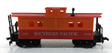 Unbranded Southern Pacific Caboose 1346 Orange Red HO Gauge Model Railway