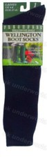 Ladies Plain Wellington Welly Wellie Liners Thermal Boot Socks Womens Adults 4-7