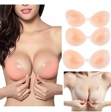 Adhesive Silicone Strapless Backless Stick on Bra Cleavage and Lift Bras (ABCD)