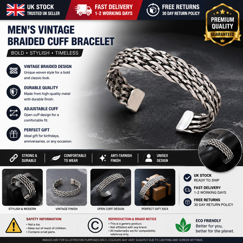 Solid 925 sterling silver mens - 925,