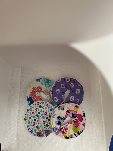 Floral gastrostomy tubie pads - floral,