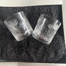 2 x Stuart Crystal "CASCADE"