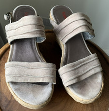 Russell & Bromley Taupe Suede