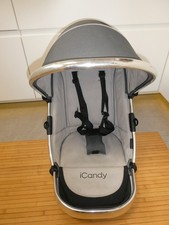 iCandy Peach 2 - MAIN SEAT UNIT in Grey, fits Peach 1,2,3,4