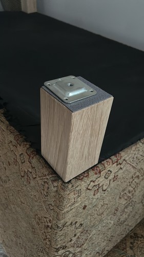 Solid square cube oak - cube, wooden