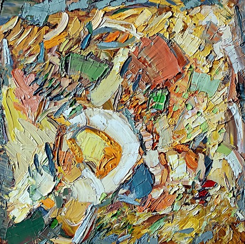 Original oil painting impasto - original,