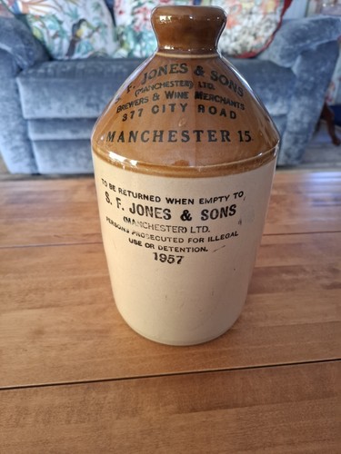 Beer stonewear vintage flagon - vintage,