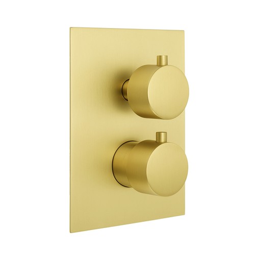 Brushed gold bathroom - brushed,