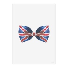 'Union Jack Bow Tie' Wall Art