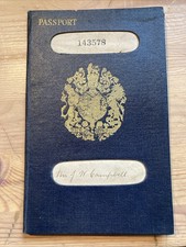 1920s UK Passport - James Wilkinson Campbell of Sunderland