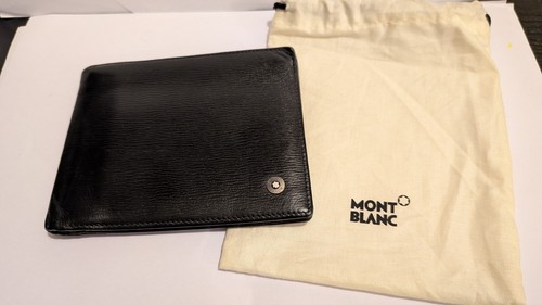 Montblanc bifold black leather
