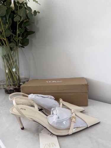 Zara cream patent pointed - zara,