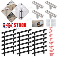 Lot Kitchen Cabinet Pulls Stainless Steel Cupboard Drawer T Bar Handles 2''-16''