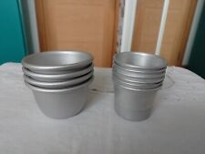 10 x Aluminium Dariole Moulds / Pudding Moulds