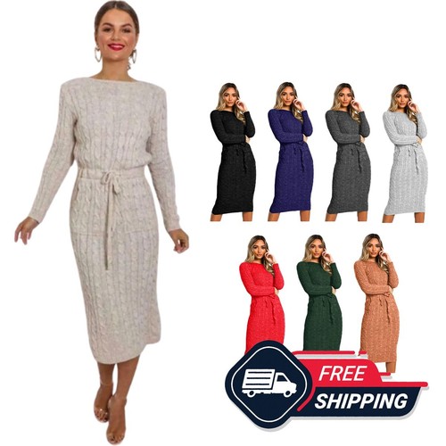 Womens tie midi dress - tie,
