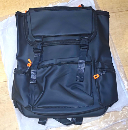 Black soft polyester - polyester, daypack