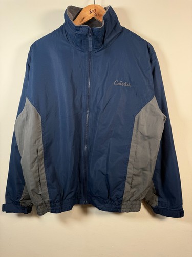 Cabela full zip coat blue - zip,