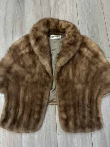 Vintage beige mink - beige, fur