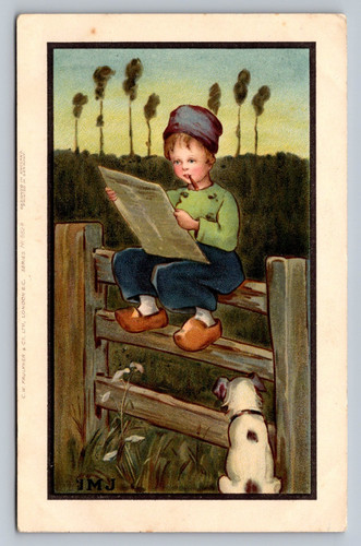 Postcard greetings dutch - -,