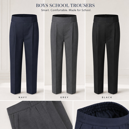 Boys school pull - pull, trousers
