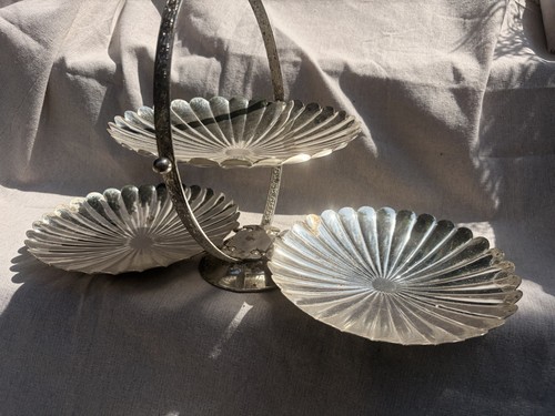 Vintage silver plated tier - vintage, 3