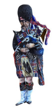 Scottish Piper Key Rack