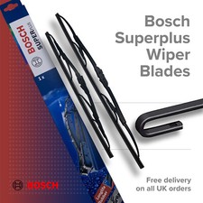 Fits MG MGF Convertible Bosch Superplus Spoiler 20/20" Front Wiper Blades Pair