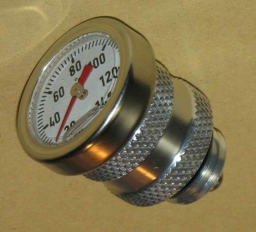 Oil temperature gauge for
