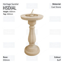 Heritage Sundial Cast Stone -