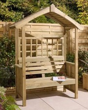 Wooden garden arbour - wooden, sherwood