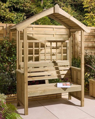 Wooden garden arbour sherwood - garden,