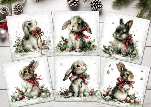 Christmas card toppers cute - toppers,