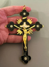Large gold tone & black
