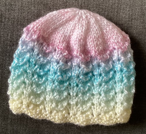 Hand knitted baby hat - hat, new