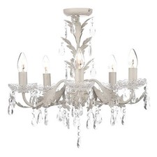 BHS Paisley Flush Cream and Gold Chandelier