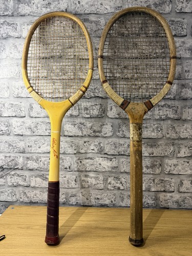Vintage antique wooden tennis - vintage,